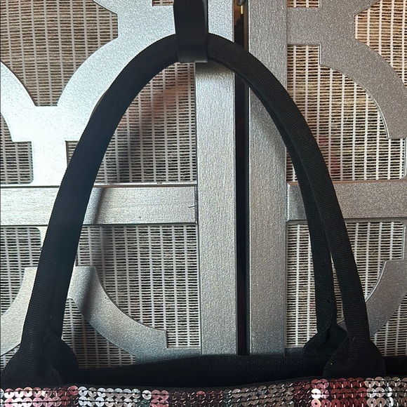 Victoria's Secret Sequin Tote Bag - Black and Pink - Picture 4 of 7